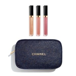 Chanel 2023 Always Brilliant Lip Gloss Trio Holiday Makeup Set